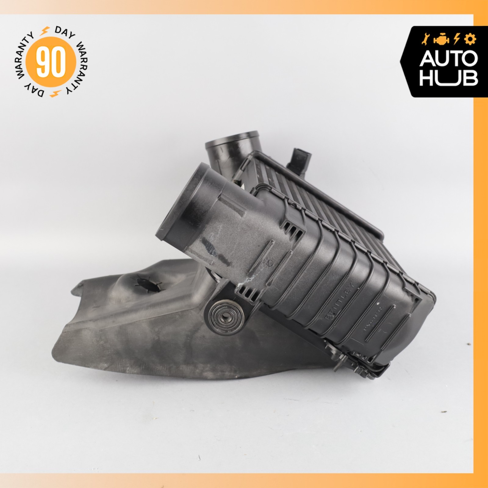 Bentley Continental GT 6.0L Right Turbo Intercooler Radiator w/ Air Duct OEM