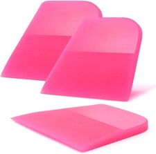 3Pcs Scratches Proof Soft TPU Rubber Squeegee, Compact Water Wiper Blade Scraper