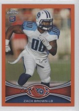 2012 Topps Chrome Retail Orange Refractor Zach Brown #152 fm0