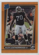 2021 Panini Donruss Optic Rated Rookie Orange Prizm 82/199 Alex Leatherwood 0q3