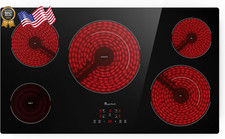 Electric Cooktop 36 Inch 5 Burners, Electric Stove Top, Built-in Ceramic Radiant
