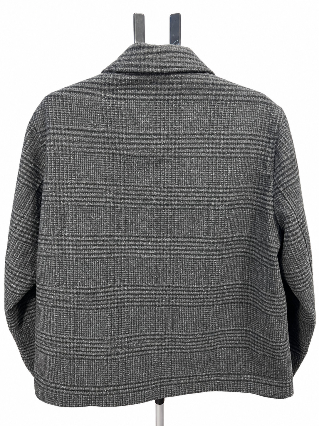 Karl Lagerfeld Paris Men's XL Charcoal Gray Glen Plaid Zip-Front Jacket NWOT - second product detail image