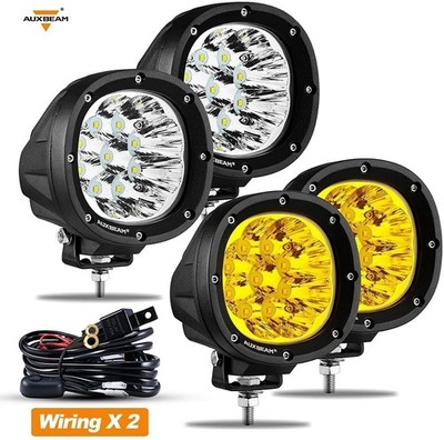 4x 4''lnch LED Work Light Bar Driving Lamp SPOT Pods Fog ATV UTV 4WD Offroad