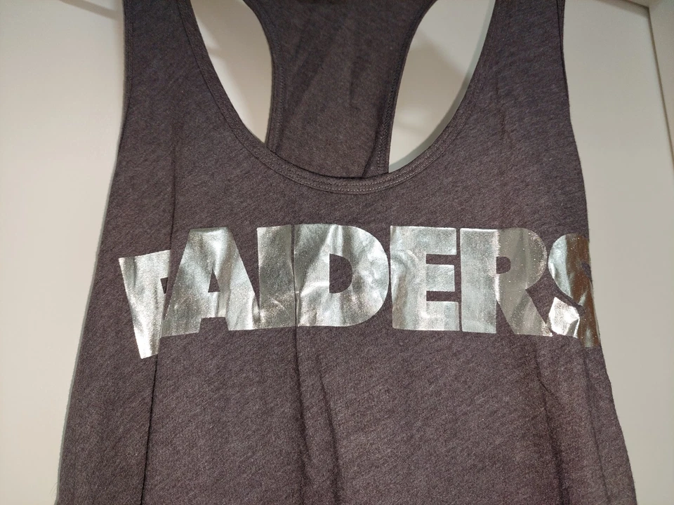 Victoria Secret Pink Raiders Nation TANQUE Negro Talla L RARO  Foto 3 de 4