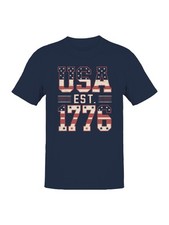USA EST 1776 Patriotic Men's T-shirt