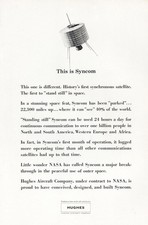 1963 Hughes Aircraft: This is Syncom Satellite Vintage Print Ad