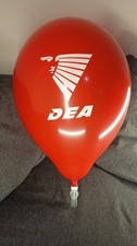 5x Qualatex 16" rote DEA Werbeluftballon Ballon Looner Globos