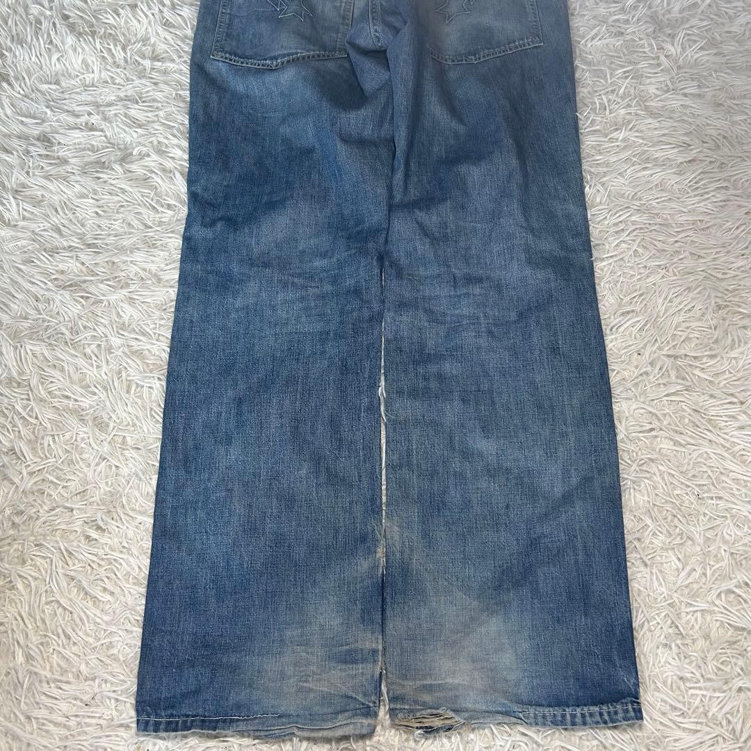 A Bathing Ape Denim Baker Pants Bape Sta Blue Size L Waist 88cm Inseam 80cm thumbnail 15