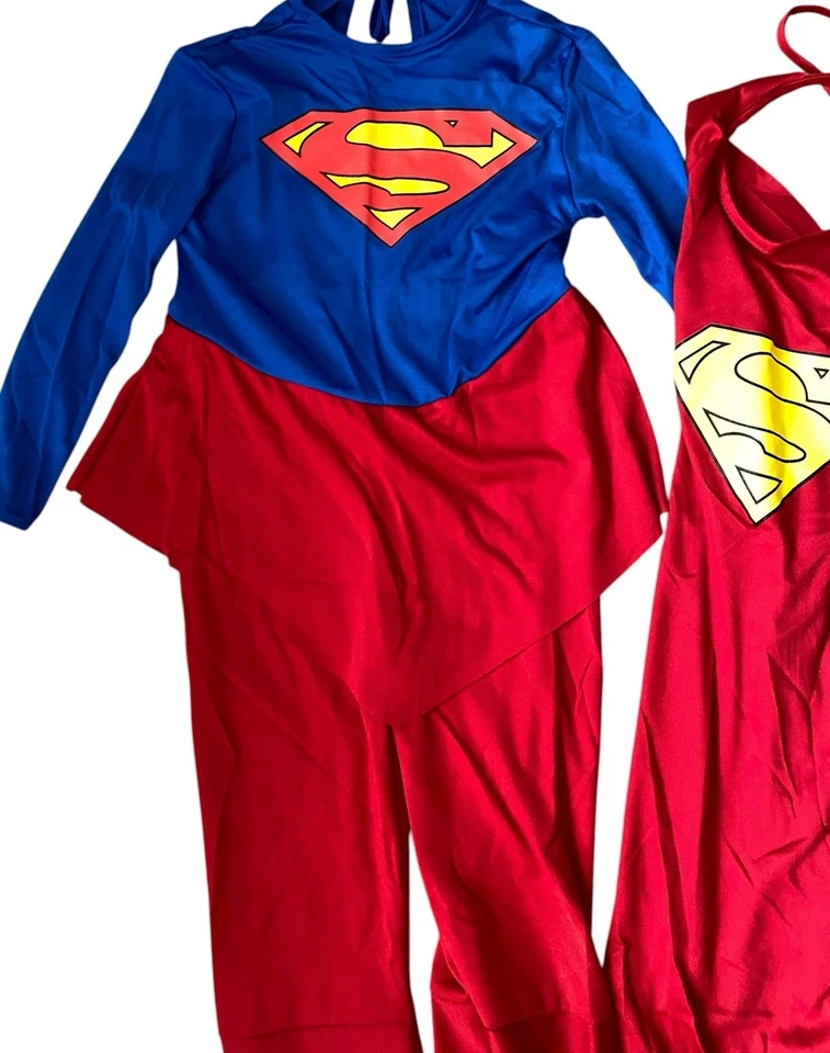 DC Comics Supergirl Disfraz Niños Niñas S 5 6 De Colección 2004 Mono Capa Rubíes Foto 4 de 4