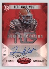 2014 Certified New Generation Mirror Signatures Red /199 Terrance West Auto he0