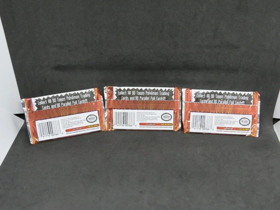 LOTE PAQUETE SELLADO 3 TOPPS POKEMON TV EDICIÓN ANIMADA CP5 Foto 2 de 2