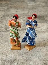 Vintage Filipino Handcrafted Dolls – Wika Craft Inc – Traditional Dress Folk Art