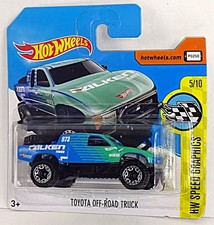 Hot Wheels 2017 Short Card Hw Speed Graphics Toyota Off-road Truck Falken Tires Hot Wheels 2017 Short Card Hw Speed Graphics Toyota Off-road Truck Falken Tires