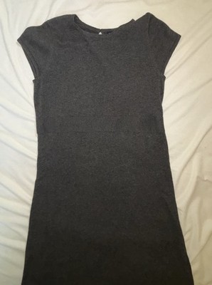 GAP Gray Sweater Dress Women's Wool Cotton Blend  Long-Sleeves Vintage EUC