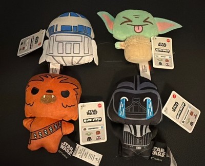 Star Wars Moodiverse Plush Bundle Grogu Darth Vader Chewbacca R2-D2 New w/ Tags