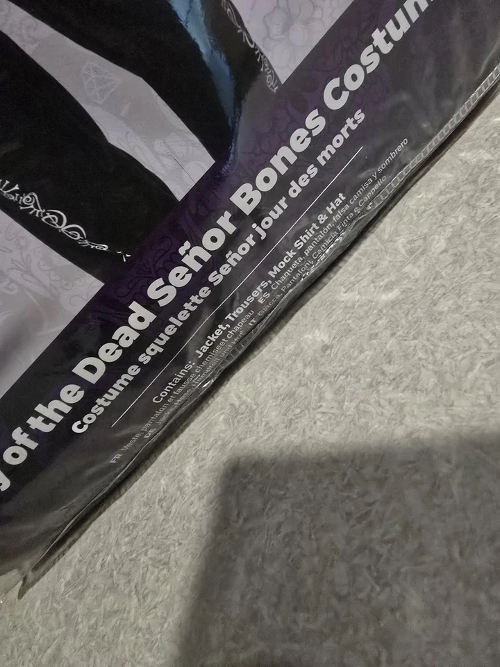 Smiffys Day of the Dead Senor Bones Adult Costume Size L New - Image 2 of 4