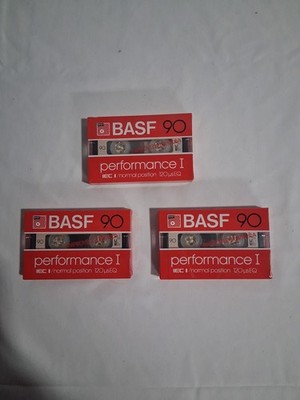 BASF 90 Performance 1 Lot of 3 Sealed Cassette Tapes