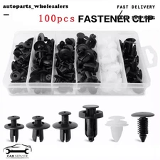 100 For Ford Fixing Fastener Kit Bumper Fender Liner Push Type Retainer Clips