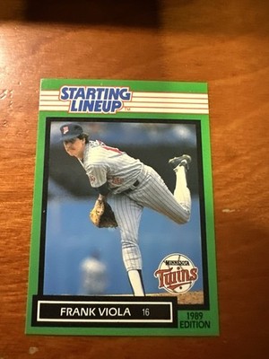 (B) 1989 Starting Lineup Frank Viola Minnesota Twins #6 Oddball
