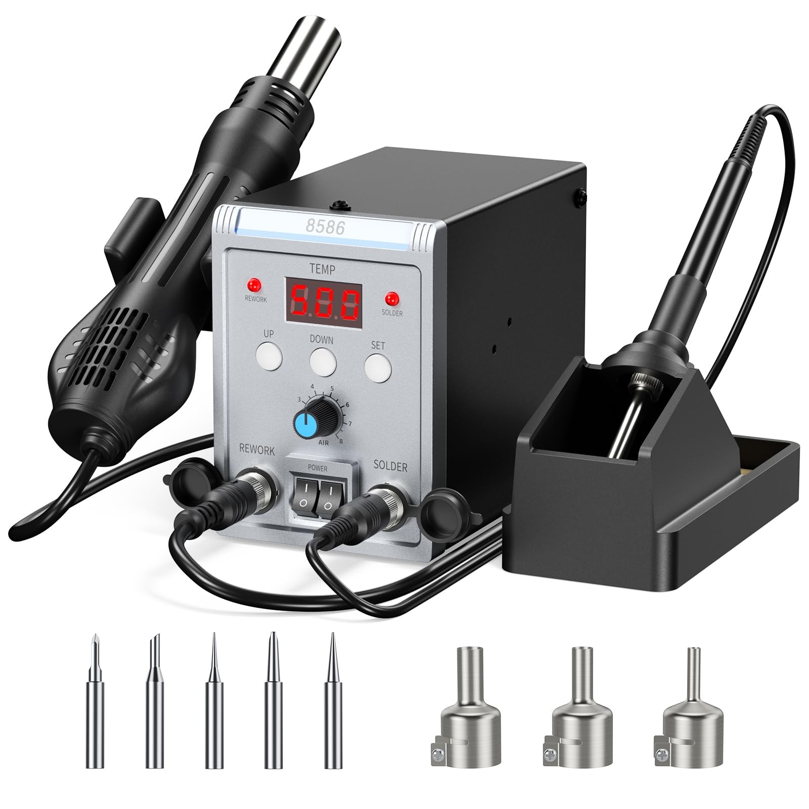 Offerta Stazione Saldante 2 in 1 700W - Saldatore Aria Calda Professionale