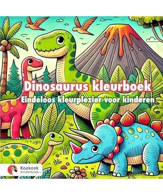 Dinosaurus kleurboek: Eindeloos kleurplezier voor kinderen, Kinderboek, Koekoek