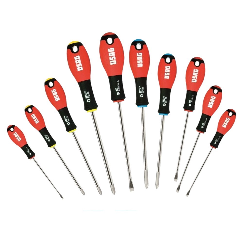 Set 10 Cacciaviti USAG 322 SH10: Professionali per il Tuo Garage
