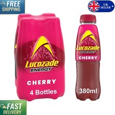 Bursting Energy Cherry Flavor - 380ml Bottles Pack of 4, Supports Daily Vitality