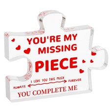 Valentine's Day Gifts, You are My Missing Piece Acrylic Puzzle Plaque