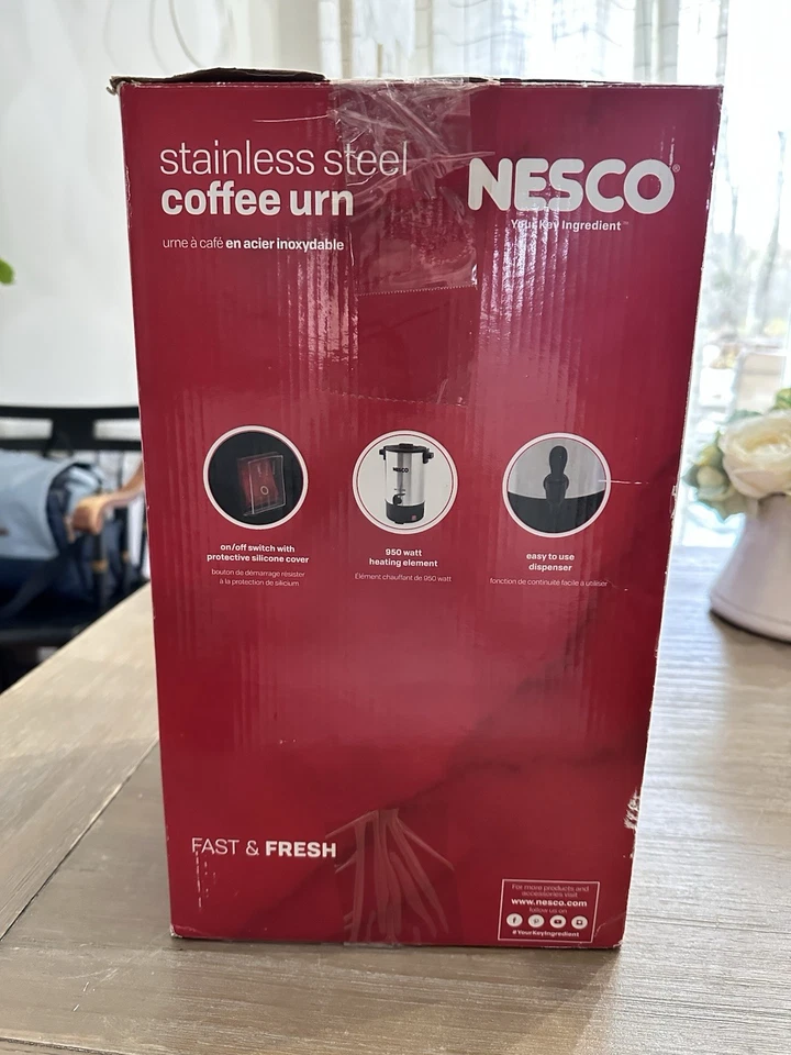 Nesco CU-25 Professional Coffee Urn, 25 Cups, Metallic - Image 3 of 4
