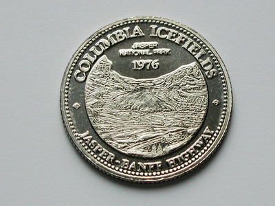 Jasper AB CANADA 1976 Souvenir DOLLAR Token with Columbia