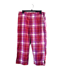 Women's Vintage Red Blassport Plaid Pants 16