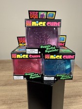 NeeDoh Nice Cube Complete Set Blue, Pink And Purple NIB Set Of 3!