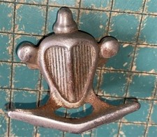 Antique Cast Iron fire truck radiator grill nickel plated iron