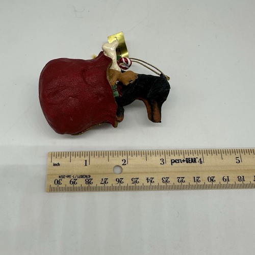 Danbury Mint Dachshund Christmas Ornament Weenie Dog Holiday Paw-Fect Present - Picture 8 of 8