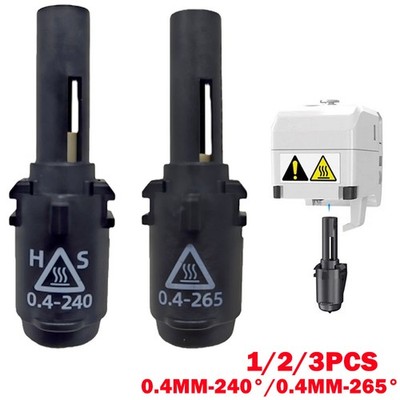 1-3Pcs 0.4mm 240/265   Extruder Nozzle For Flashforge Adventurer 3/4 3D Printer