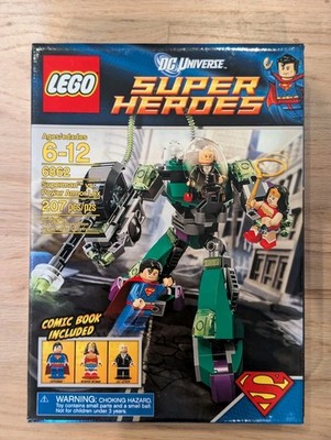 New LEGO #6862 DC Comics Super Heroes: Superman Vs. Power Armor Lex-2012 Retired