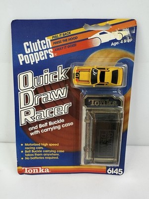Vintage 1983 Tonka Clutch Poppers Quick Draw Racer Ford Mustang GT Yellow HTF