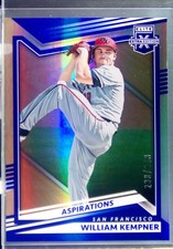 2022 Panini Elite Extra Edition William Kempner Aspirations Blue /349 #106 Giant