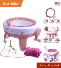 SENTRO 40 Needles Knitting Machine with Electric Adapter for Effortless Crafting