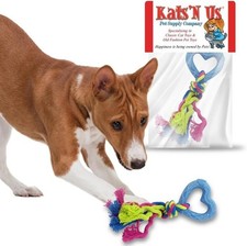 Puppy Teething Toys Dog Rope Rubber Chew Toy - 1 Pk - Blue