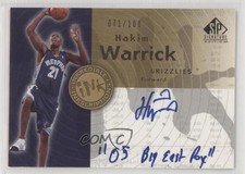 2005 SP Signature Edition Inkscriptions 71/100 Hakim Warrick Rookie Auto RC
