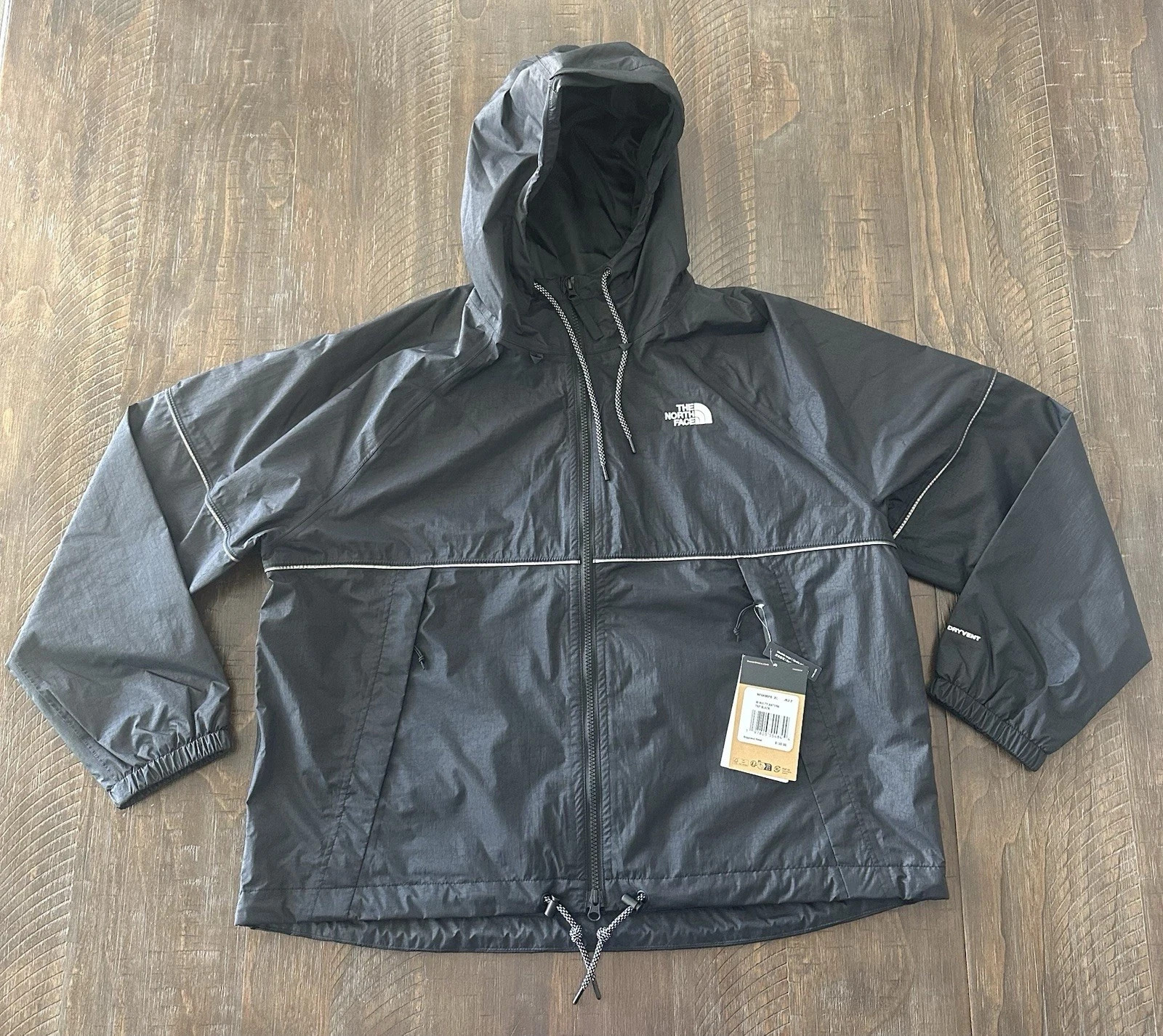 THE NORTH FACE Womens Novelty Antora Rain Jacket W/Hood Blac
