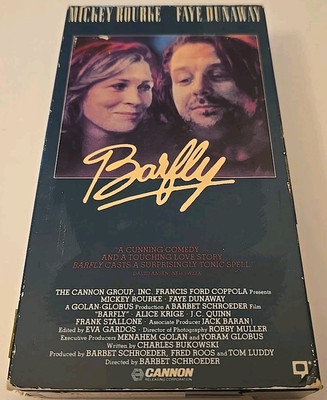 Barfly 1987 VHS Rare OOP Original Release Mickey Rourke Faye Dunaway Bukowski