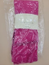 FALKE 41167 Pure Matt 4 LEGGINGS Barry/ Pink SIZE 42-44 LARGE NWT
