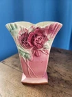 McCoy Pottery Vase Vintage USA Pink With Small Hair line Craxcks(3804C4)