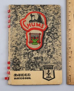 1960s Awana Youth Association Christian Group Maiden Chums Handbook Indian