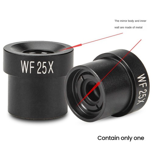 WF25X Mikroskop Okular 12 mm breites Sichtfeld für 23,2 mm Mount Port5704 - Bild 3 von 6