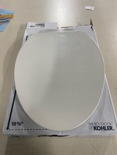 KOHLER K-26801-96 Impro ReadyLatch Quiet Close Elongated Toilet Seat, Grip-Tight