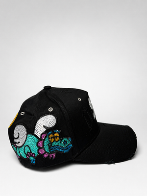 Dandy Hats X Sadboyz Junior H Psicodélica - Black Snapback Hat | eBay