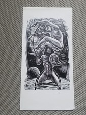 1979 Erotic  Woodcut by Frank-Ivo Van Damme  Supernatural Poem Van den Brandt